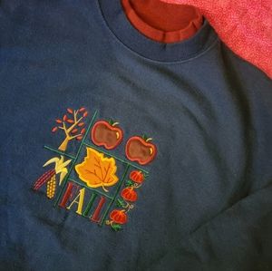 Vintage Collared Fall Sweatshirt 🍂